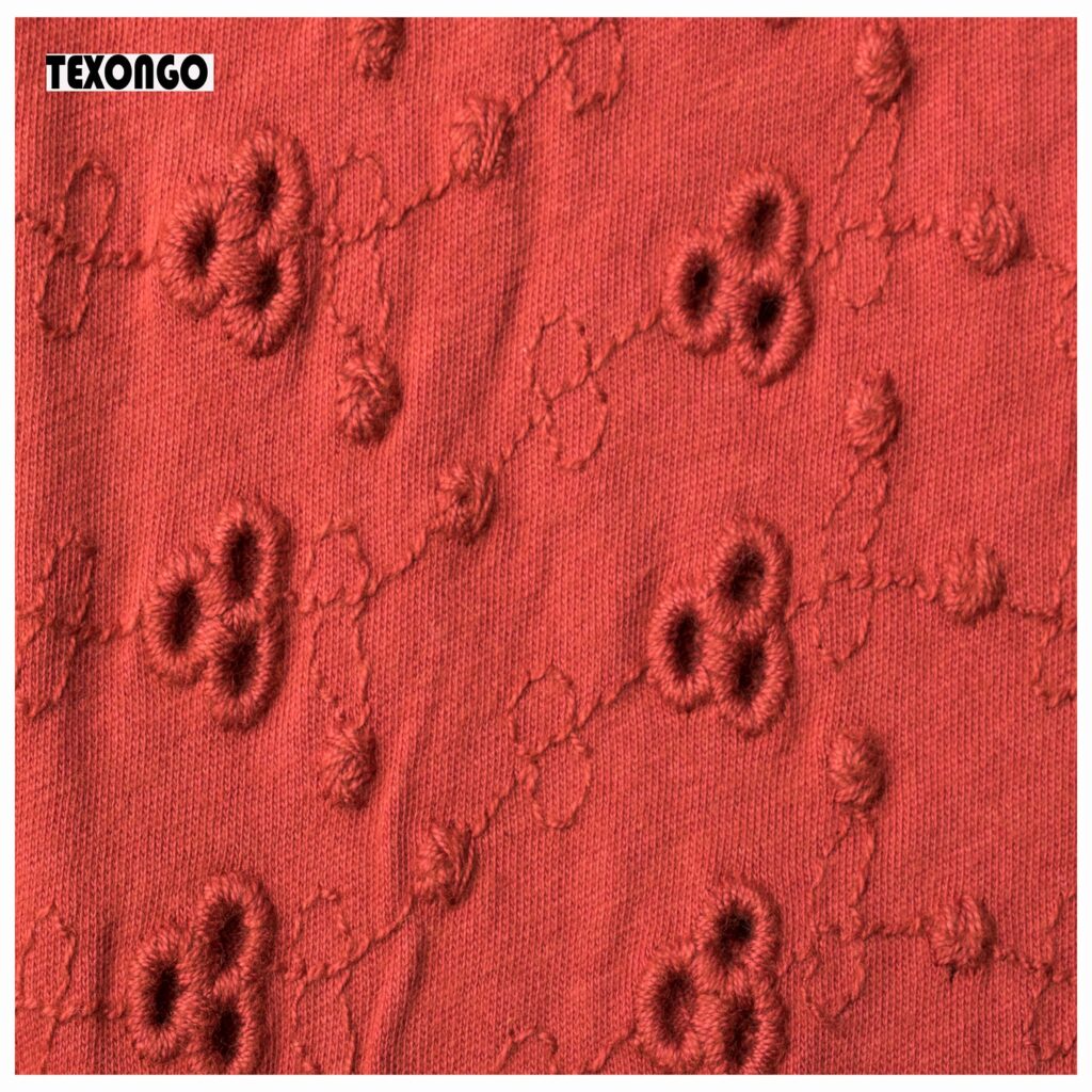 maroon Cotton Shiffly Single Jersey Fabric