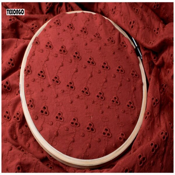 maroon Cotton Shiffly Single Jersey Fabric