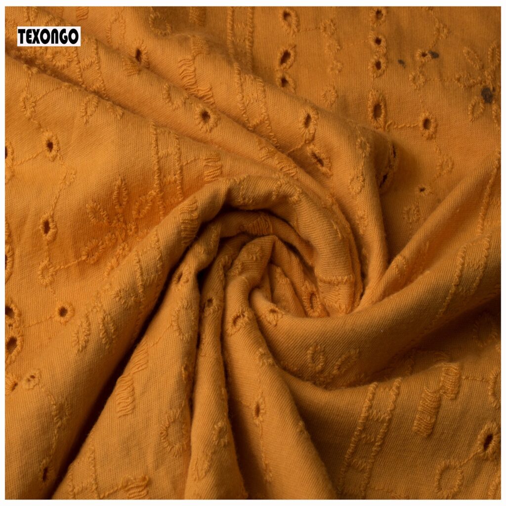 yellow cotton shiffly single jersey fabric