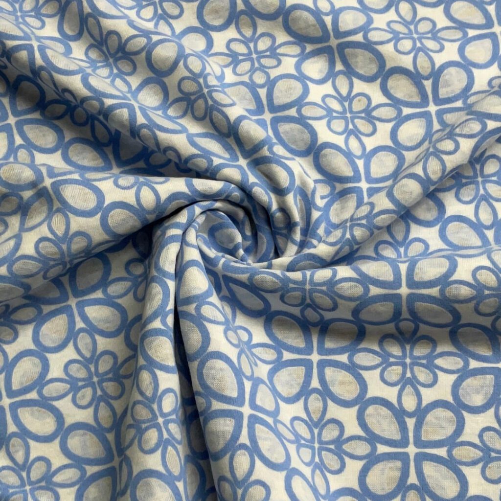 Burn out Single jersey print fabric