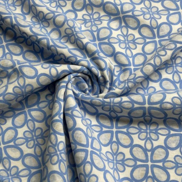 Burn out Single jersey print fabric