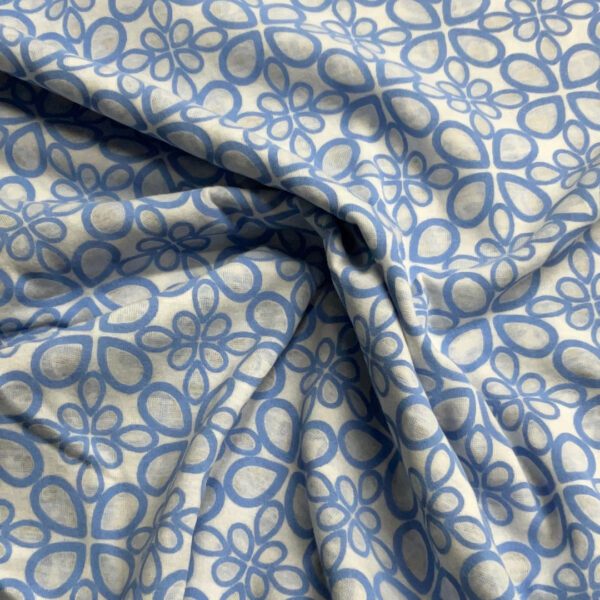 Burn out Single jersey print fabric