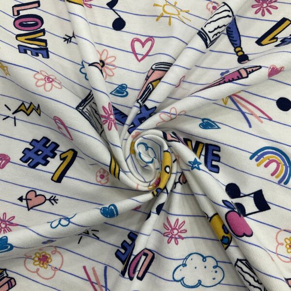 COTTON SPANDEX S/J PRINT