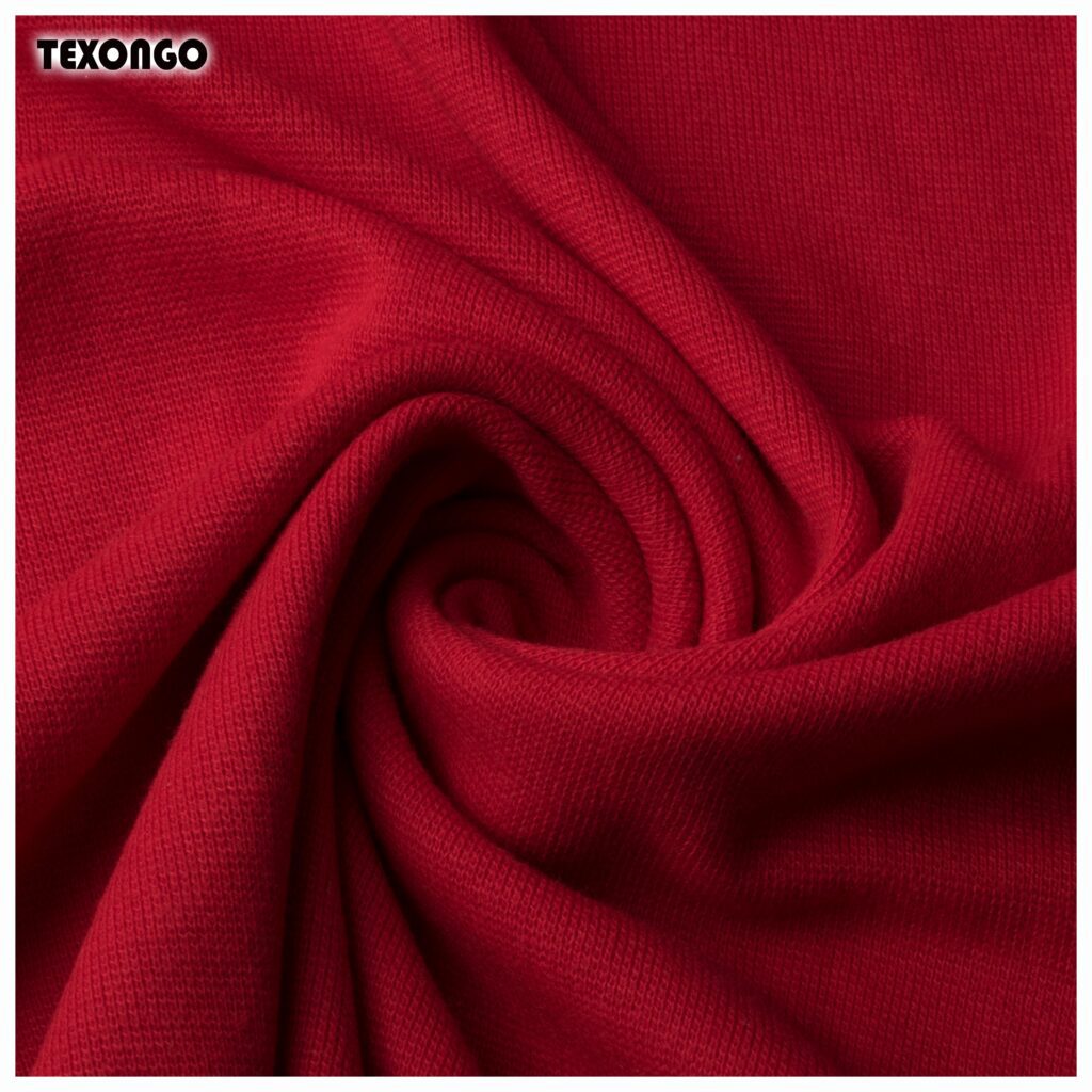Red  SPANDEX RIB