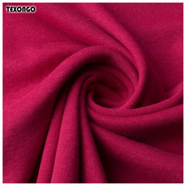 Pink Cotton Rib fabric - Texongo