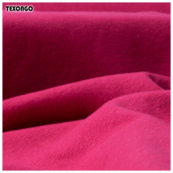 Pink Cotton Rib fabric - Texongo