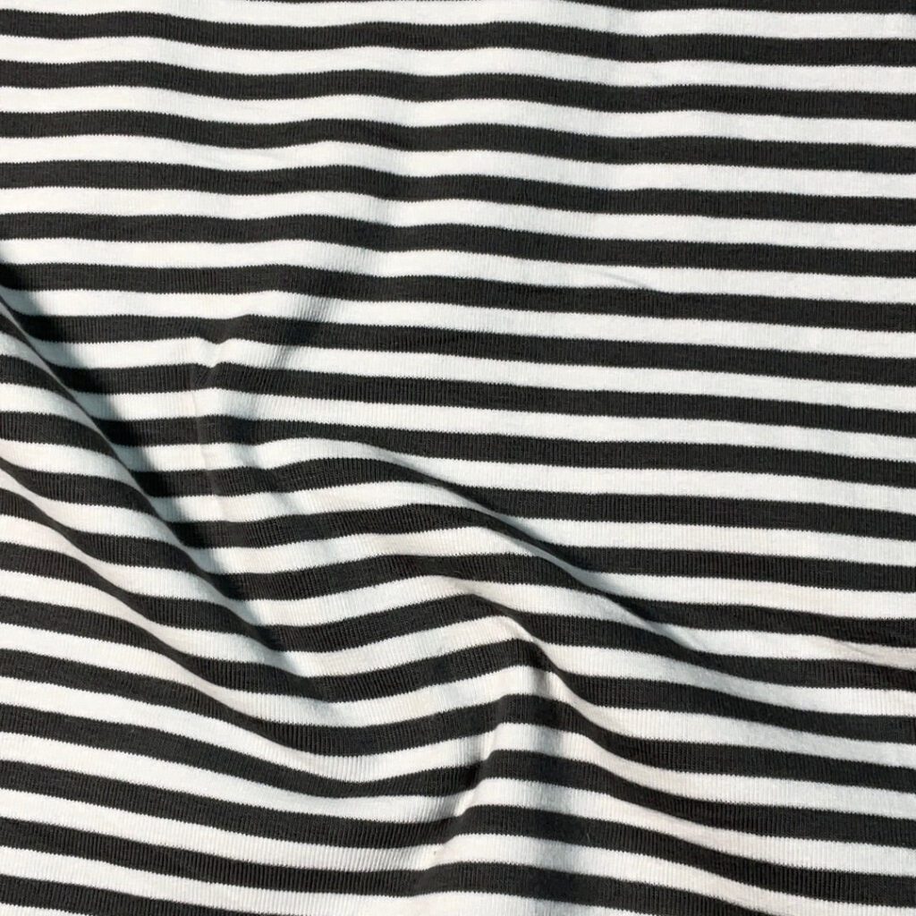 COTTON SPANDEX RIB STRIPE