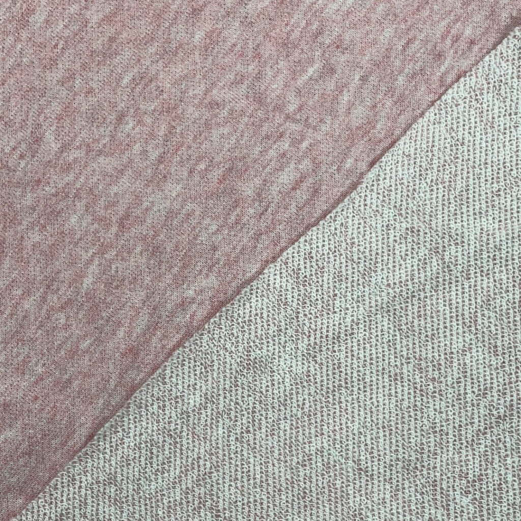 PINK MALANGE POLYESTER COTTON TERRY