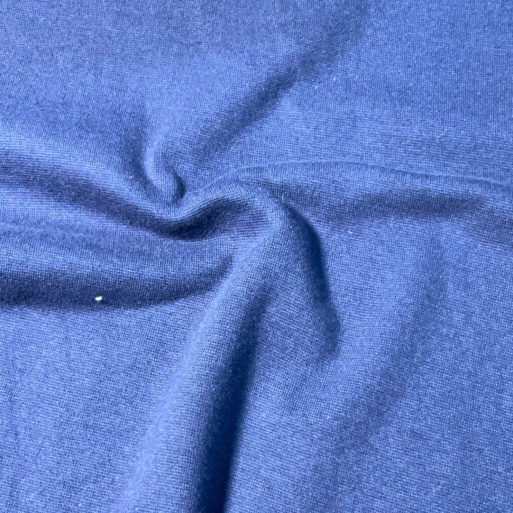 Navy Blue Cotton Spandex Rib