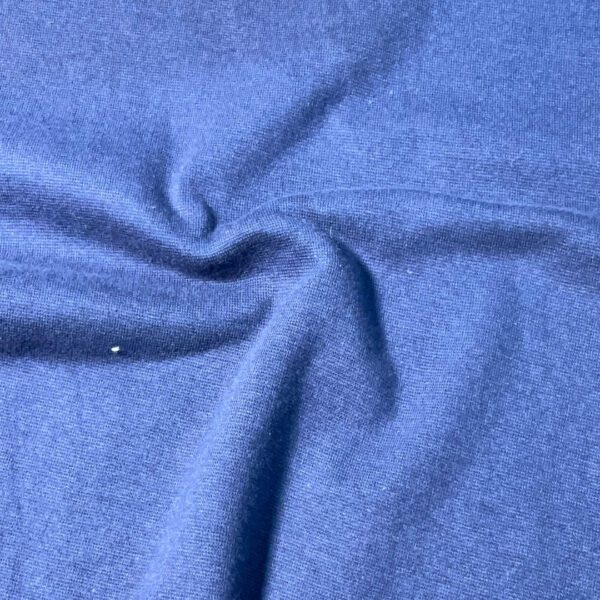 Navy Blue Cotton Spandex Rib