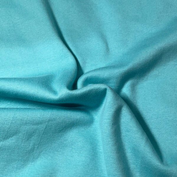 Sky Blue Cotton Spandex Rib