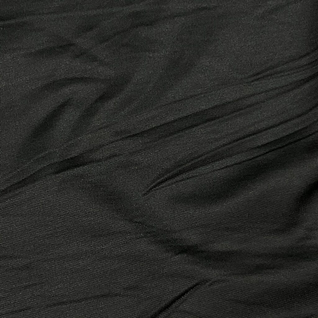 BLACK POLYESTER SPANDEX TERRY