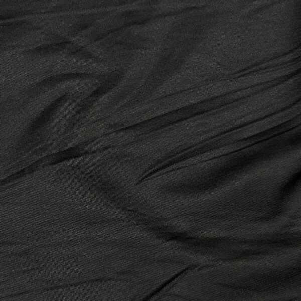 BLACK POLYESTER SPANDEX TERRY