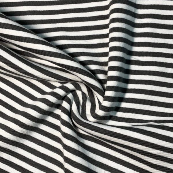 COTTON SPANDEX RIB STRIPE